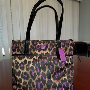 Coach Purple Ocelot Purse